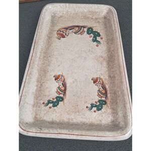 Vintage Homer Laughlin Hacienda Riviera Platter Southwest 1930s Mexicana 8 X‎ 12